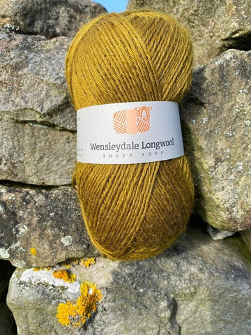 Wensleydale Longwool Double Knit Luxurious Pure New Wool, Colour Lichen