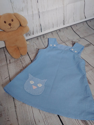 Reversible Pinafore Dress With Shaped Pocket by Milly and Harry