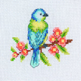 Mini Cross Stitch Kit including Dinosaur, Birds, flowers, Tiger, Hearts, etc.