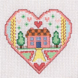 Mini Cross Stitch Kit including Dinosaur, Birds, flowers, Tiger, Hearts, etc.