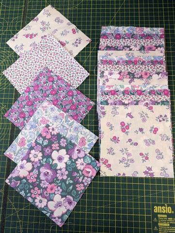 Pretty Liberty Fabric Charm Squares from the Heirloom Collection