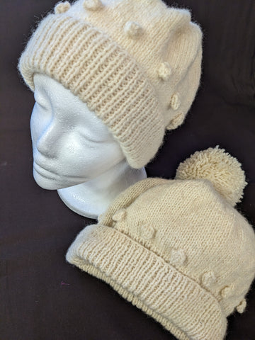 Exclusive Hawes 100% Pure Wool Betty Bobble Hat Kit or Ready Made