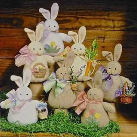 Sewing Patterns - Felt Bunnies Pattern for craft fairs etc.