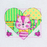 Mini Cross Stitch Kit including Dinosaur, Birds, flowers, Tiger, Hearts, etc.