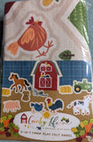 Riley Blake Country Life 3 in 1 Play Barn Panel