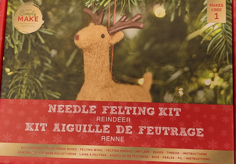 Reindeer Needle Felting Kit by Docraft