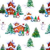 Christmas Happy Gnome Gonks Wide 100% Cotton Fabric