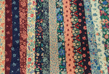 Liberty Fabric - Midnight Garden Collection - Field Rose Dark Blue