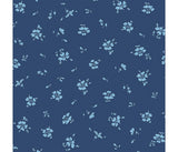 Liberty Fabric - Midnight Garden Collection - Field Rose Dark Blue