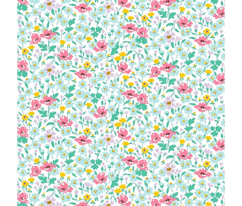 Liberty Fabric - Wildflower Poppy From the Riveria Collection