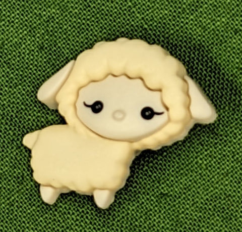 Cream Lamb Button