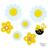 Buttons - Bees, Butterflies, Flowers and Garden Produce Buttons