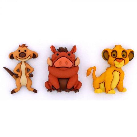 Buttons - Disney Simba and Winnie the Pooh Buttons