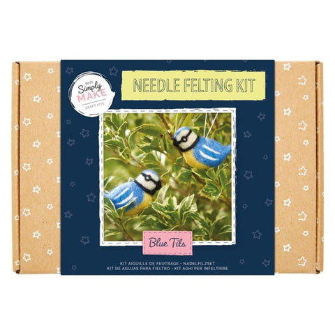 Blue Tits Needle Felting Kit by Docraft