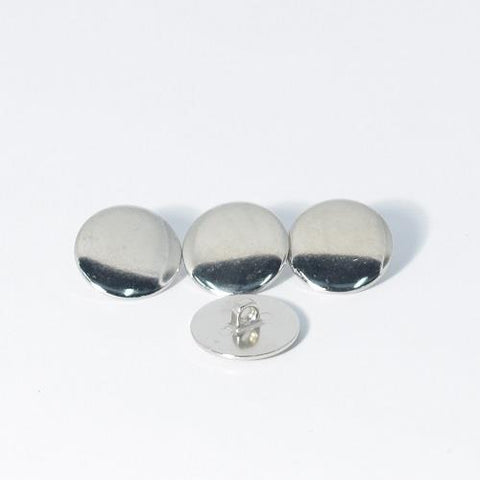Buttons - Plain Silver Shank Button 23mm