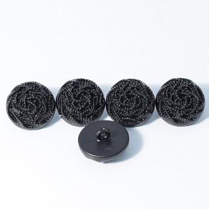Buttons - Black Beaded Look Button