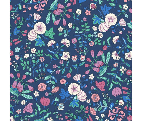 Liberty Fabric - Midnight Garden Collection - Wildflower Field