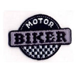 Iron on Embroidered Badges/Patches/Motif Motorbike, Motorbiker Badge, Cyclist Badge,